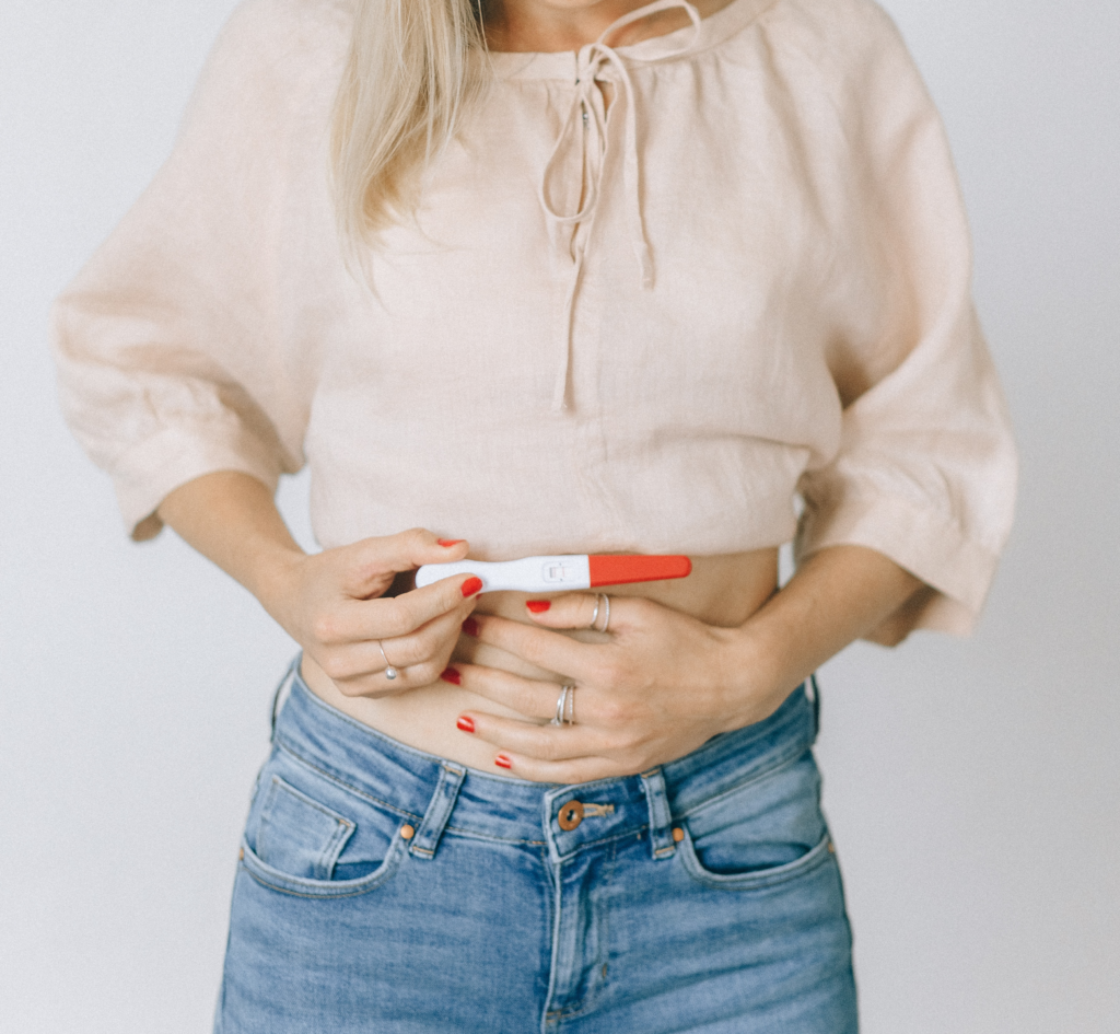 A home pregnancy test